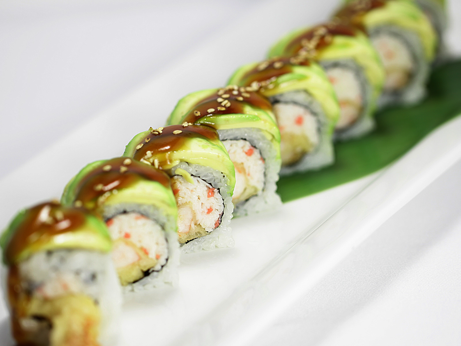 Fresh sushi platter featuring premium nigiri and specialty rolls at Sushi North Westminster